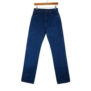 Wrangler Jeans Womens 9x34 (28x34) Blue 14MWZG Cowboy Cut Slim Fit High Rise Y2K